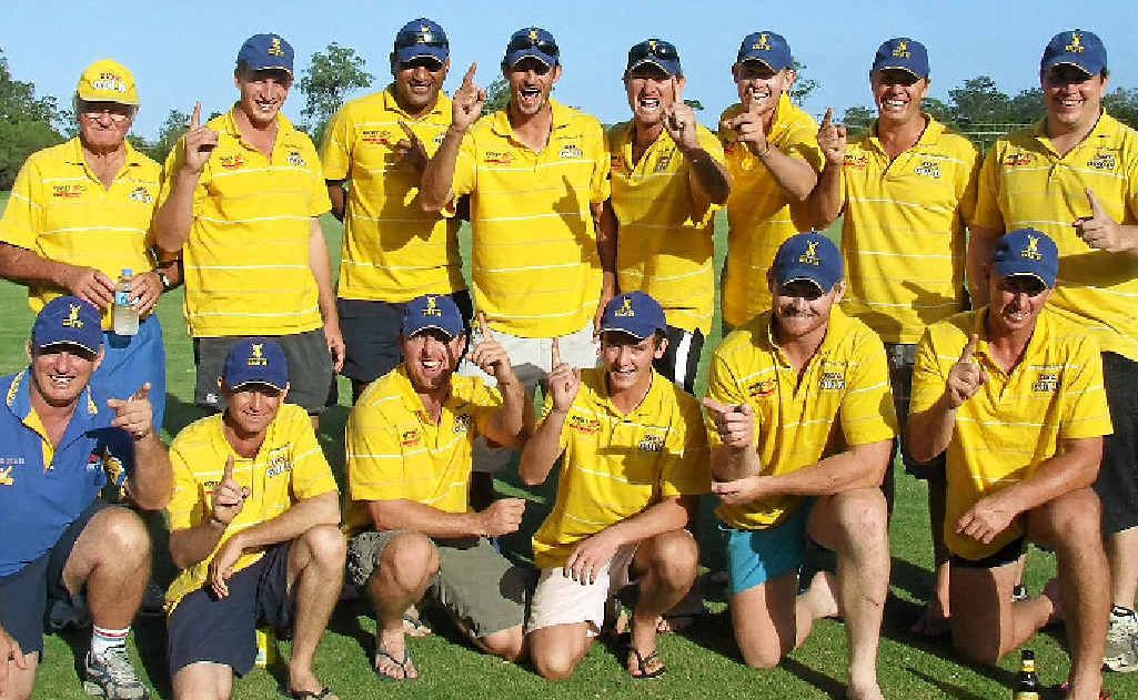 Gympie Gold XI have waited 15 years for their first final win, which came against Caboolture in the one-day final on Sunday. Gympie Gold XI have waited 15 years for their first final win, which came against Caboolture in the one-day final on Sunday.